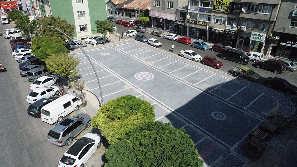 Semerciler sokağında bulunan otopark yenilendi