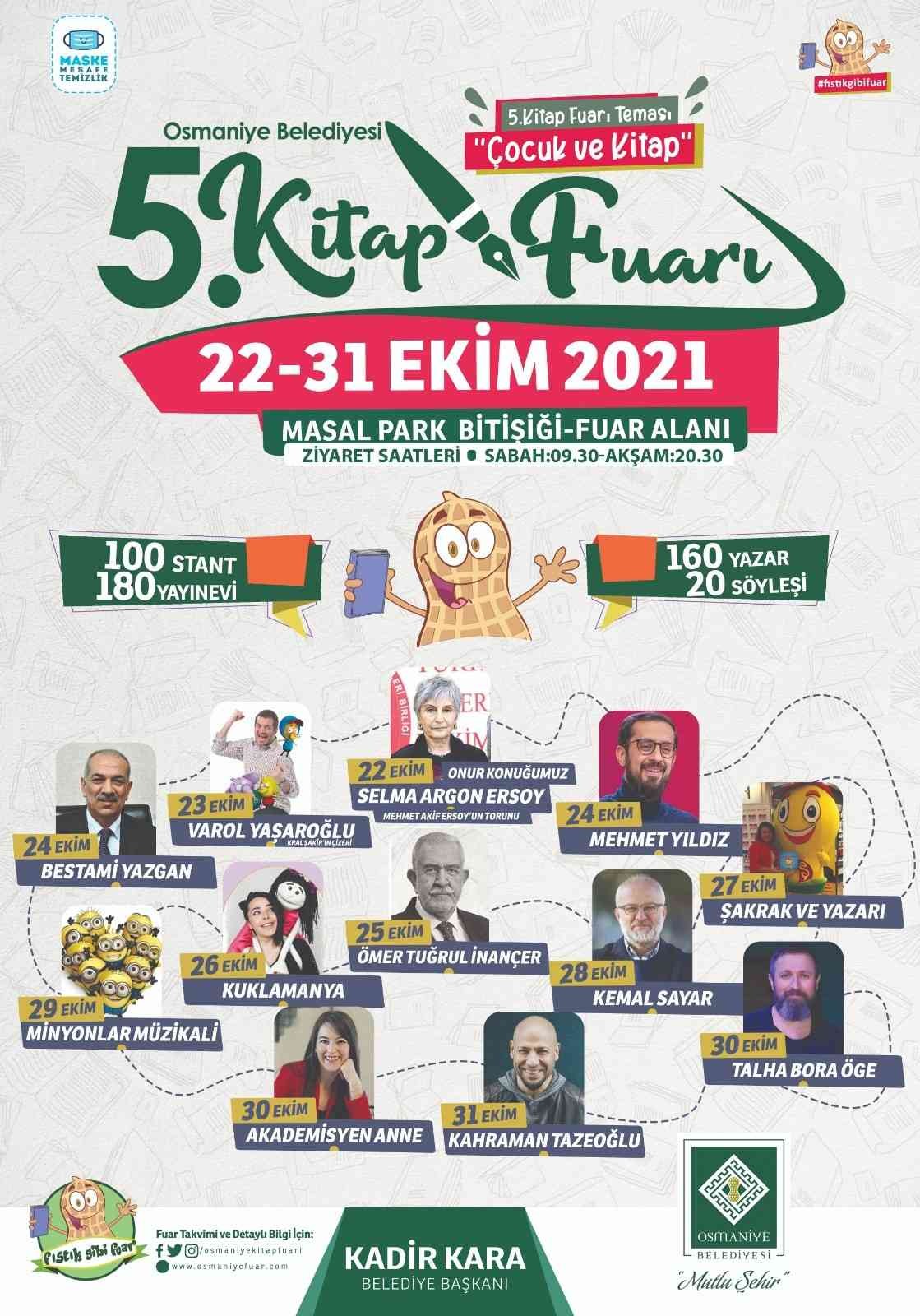 Osmaniye’de 5. Kitap Fuarı cuma günü kapılarını açıyor