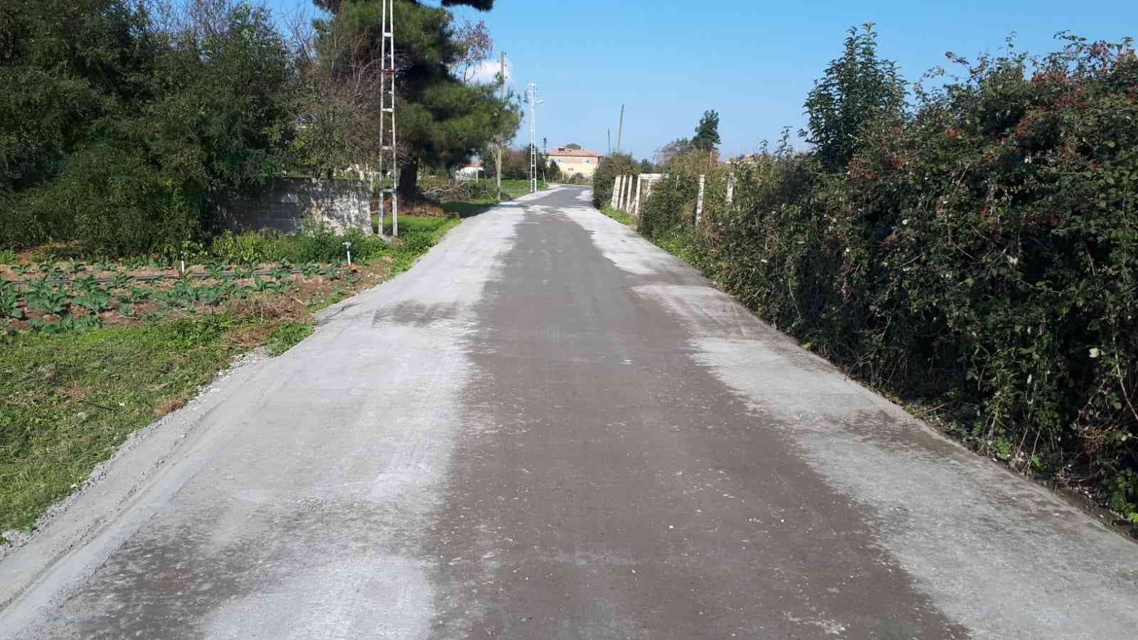 Bafra’ya sıkıştırılmış beton yol