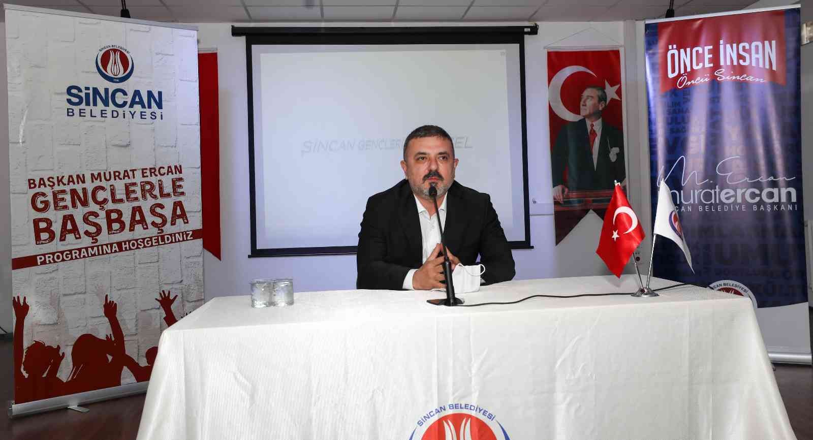 Sincan Belediye Başkanı Ercan “Gençlerle Baş Başa” programına devam ediyor