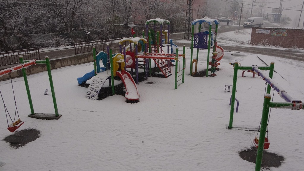 Bitlis’te kar yağışı etkili oldu
