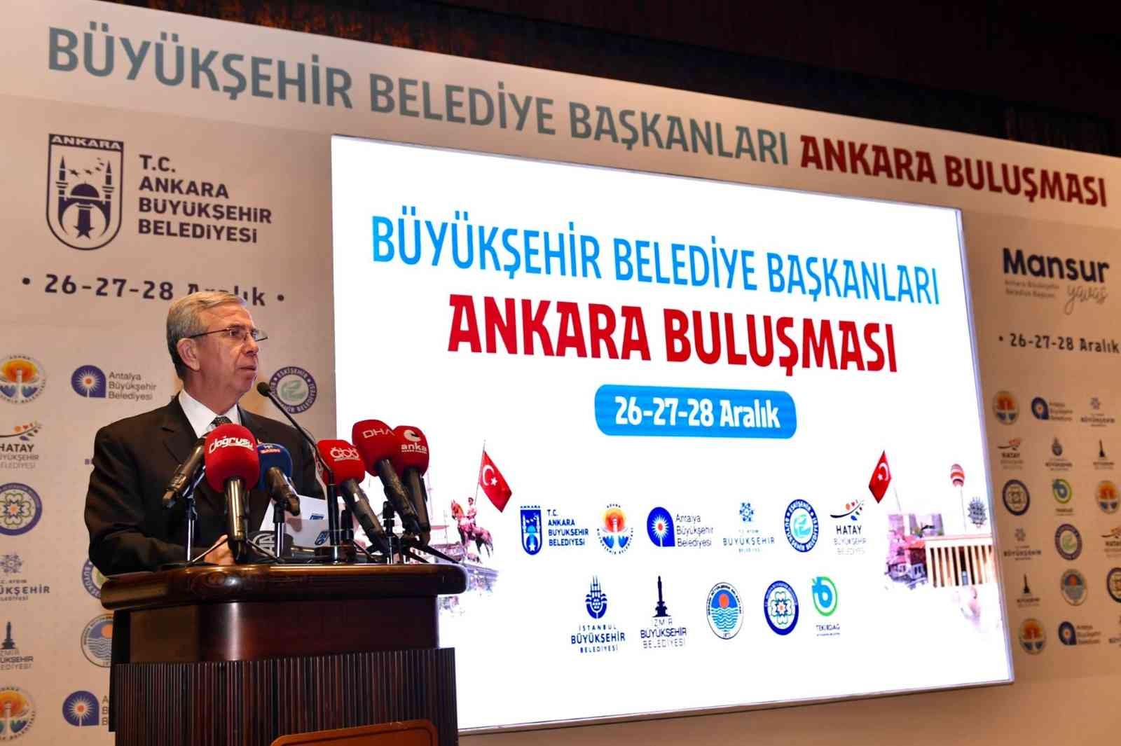 Büyükşehir belediye başkanları Kızılca Gün’de Başkent’te buluştu