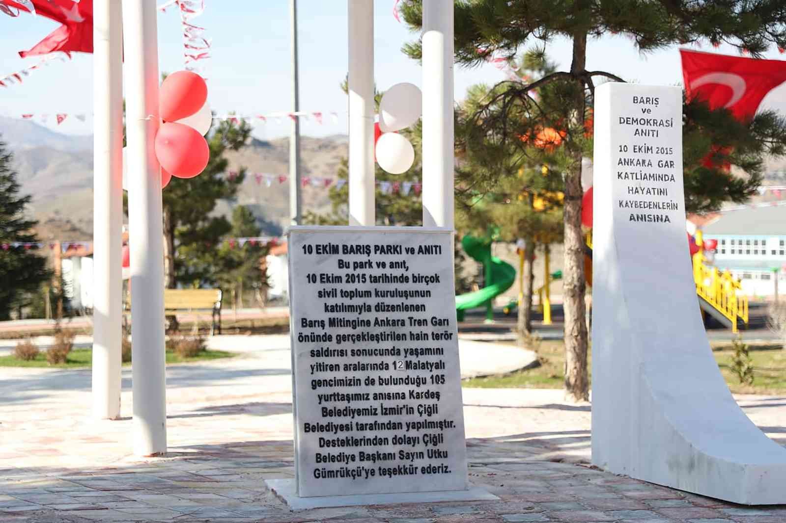 Çiğli Belediyesinden Malatya’ya Barış Güvercinleri Parkı