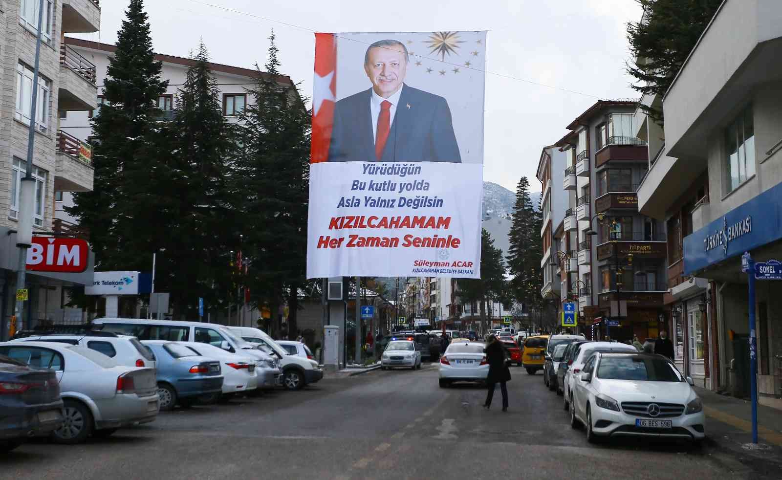 Kızılcahamam’da Erdoğan heyecanı