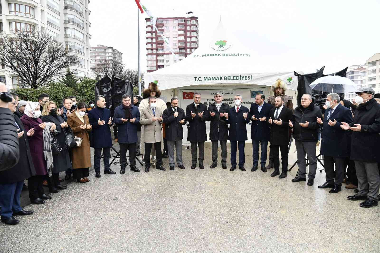 Mamak’ta Türkiye-Kazakistan Kardeşlik Parkı’nın temeli atıldı