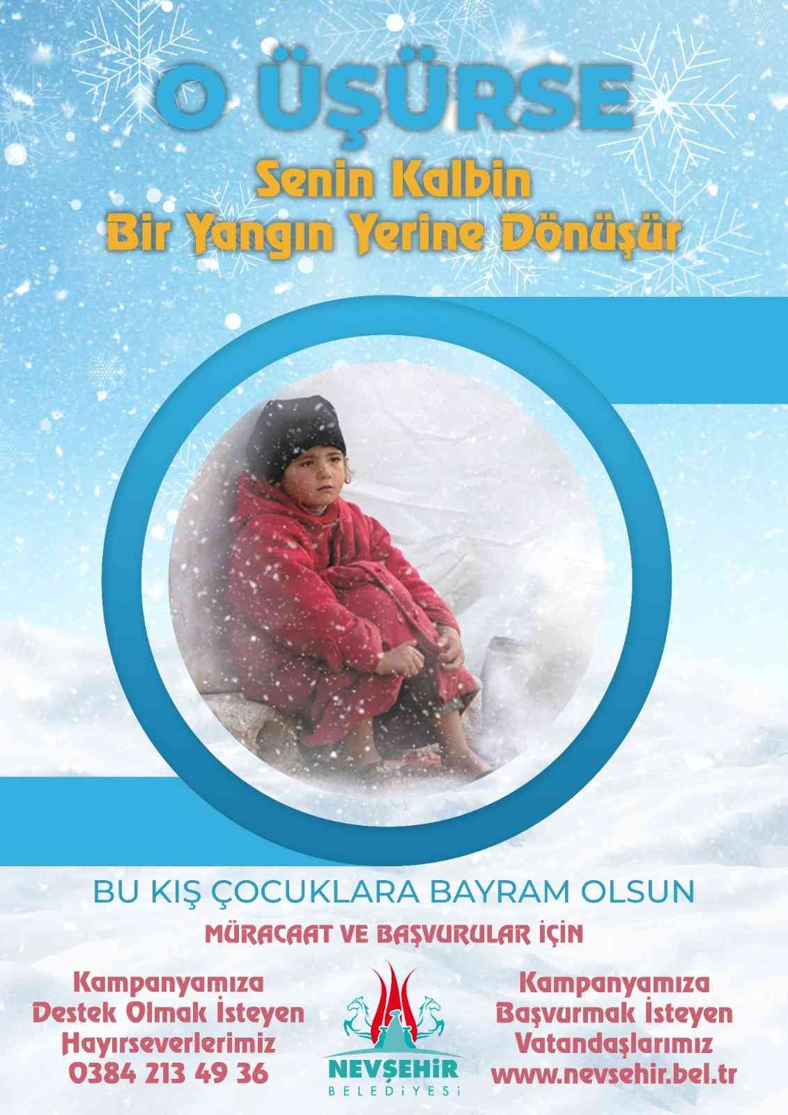 Nevşehir Belediyesi bot ve mont kampanyası başlattı