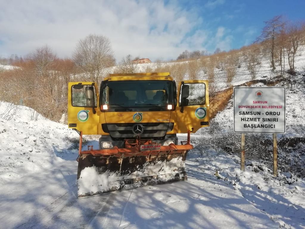 Ordu’nun yüksek kesimlerinde kar 30 cm