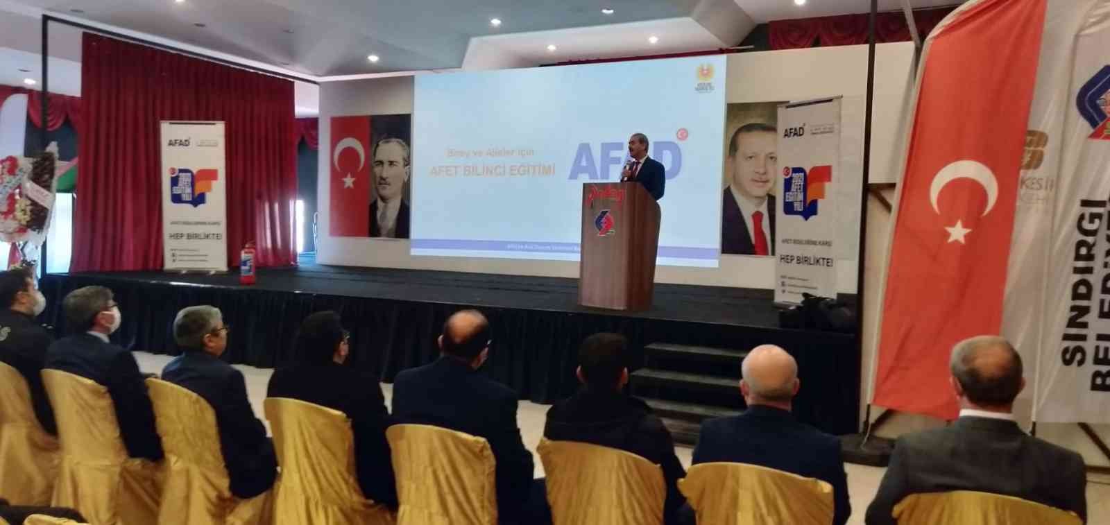 Sındırgı’da AFAD eğitimi