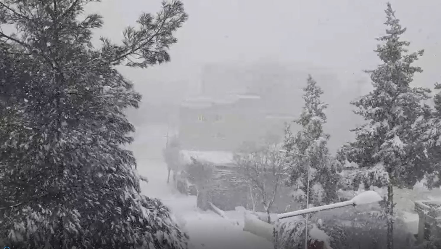 Araban’da yoğun kar yağışı
