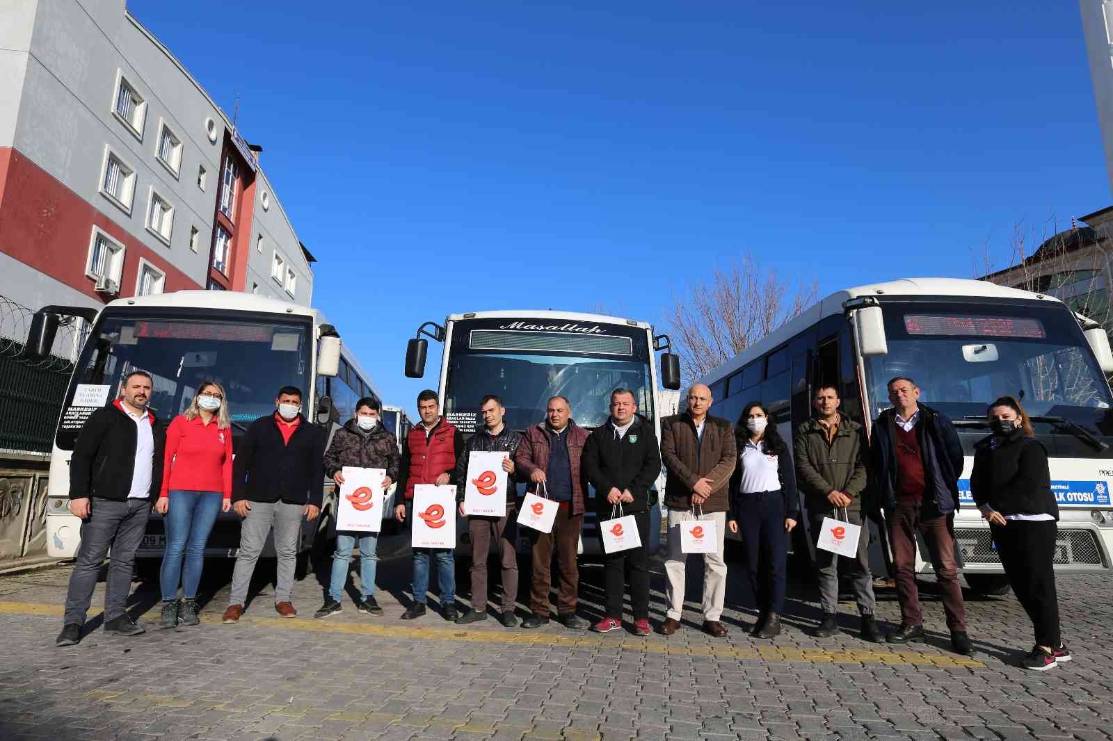 Başkan Atay’dan toplu taşımaya hijyen desteği