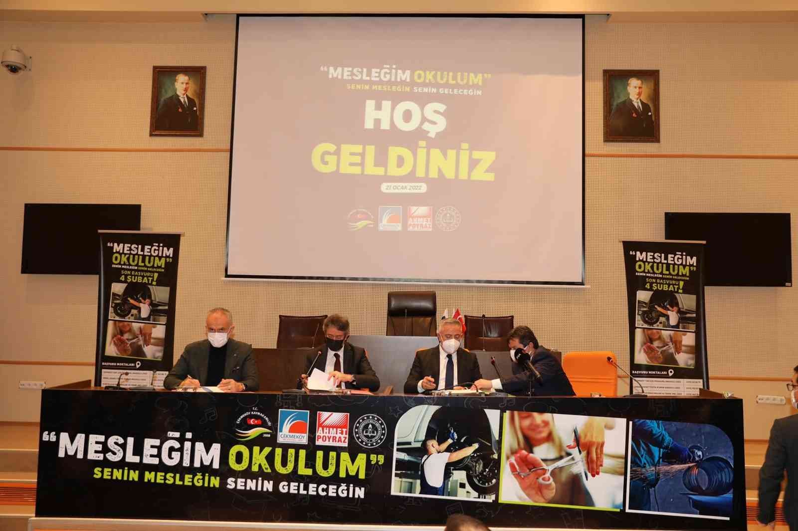 Çekmeköy’de ‘Mesleğim Okulum Projesi’ için imzalar atıldı