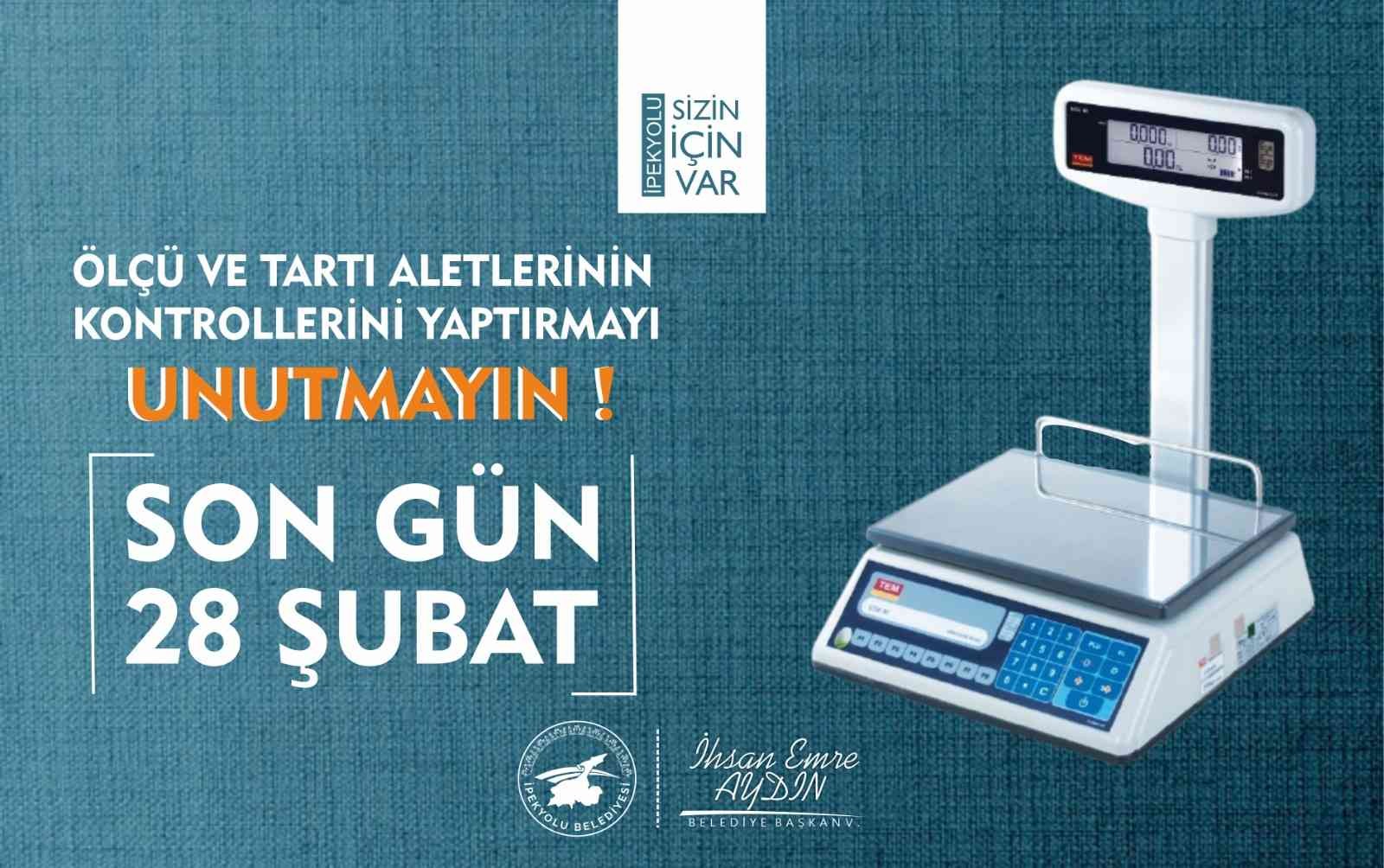 İpekyolu Belediyesinden ‘ölçü ve tartı aletlerinin muayenesi’ için duyuru