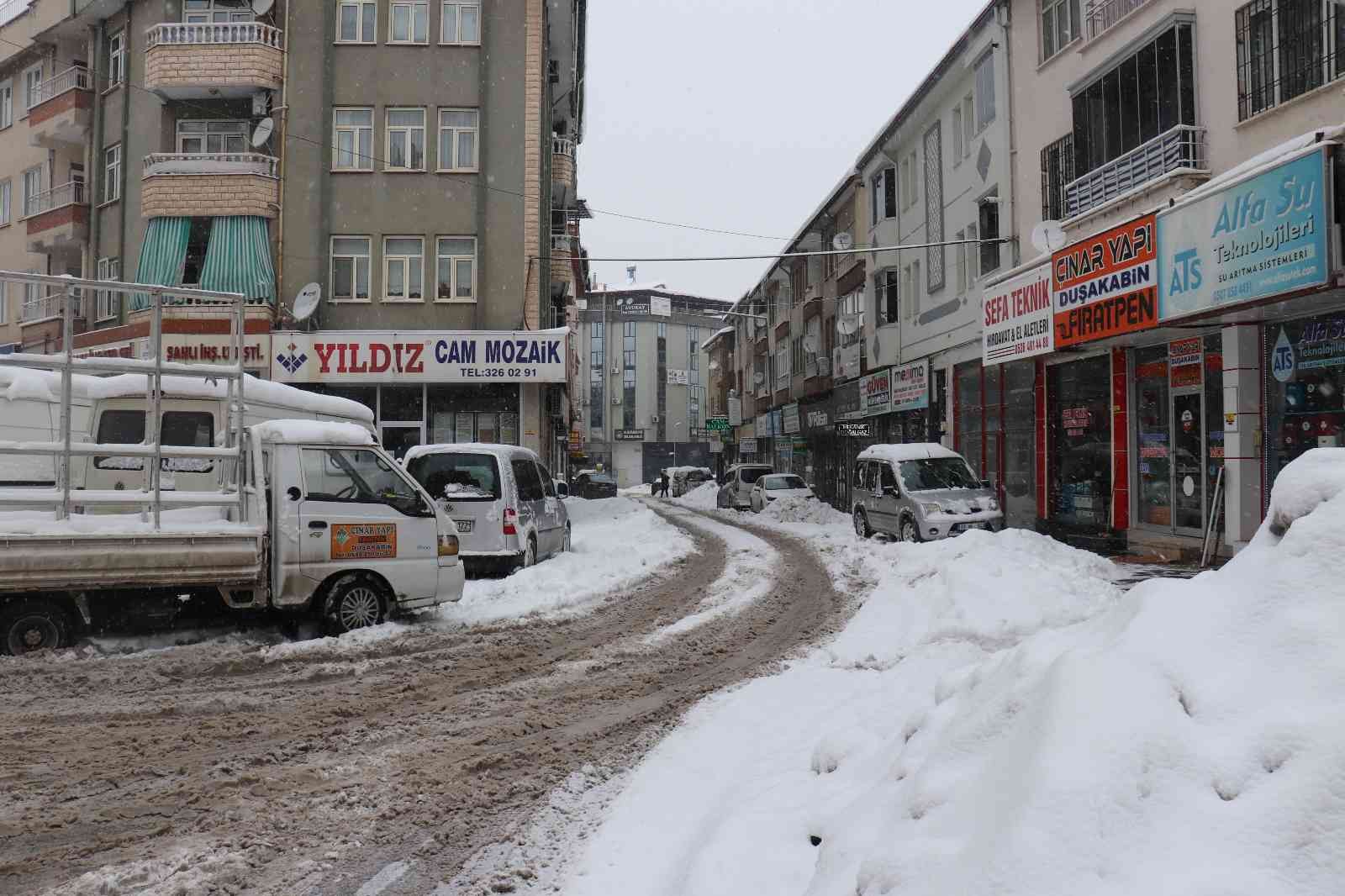 Malatya’da kar yağışı